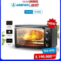 Lò nướng đối lưu 45 Lít ASANZO EV-45ZS Có Quay (Tiện ích, an toàn, nhanh chóng)  - HÀNG CHÍNH HÃNG BẢO HÀNH 12 THÁNG