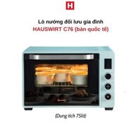 Lò nướng đối lưu Hauswirt C76s Pro 75L bản quốc tế tiếng Anh nướng 2-3 khay cùng lúc(dùng gia đình hoặc kinh doanh)
