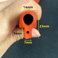 Lò nướng hấp Lò nướng Hình chữ T Đường may Dải niêm phong Đầu nấm Dải Silicon chịu nhiệt độ cao Cao su Silicon đỏ