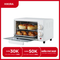 Lò nướng HIKARI 12L hai ngăn gia dụng mini Nhật Bản,, lò nướng đa năng cao cấp dùng trong gia đình