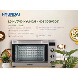Lò nướng Hyundai HDE 3000S 45L 1800W