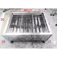 LÒ NƯỚNG INOX GIA ĐÌNH 30CM X40CM, CAO 20CM