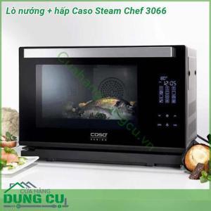 Lò nướng kiêm lò hấp 2 Trong 1 Caso 3066 Steam Chef