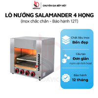Lò Nướng Salamander 4 Họng Hidavico, Lò Nướng Gas Inox Công Nghiệp Không Khói Chất Lượng Cao Bảo Hành 12 Tháng