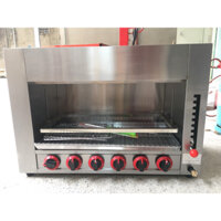 lò nướng salamander 6 họng đốt lò nướng thịt, hải sản