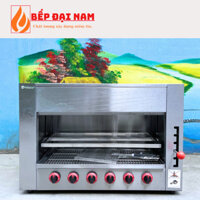 Lò nướng Salamander 6 họng, lò nướng 6 họng công nghiệp. Bếp nướng không khói 6 họng