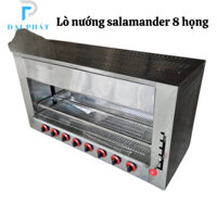 Lò nướng salamander 8 họng gang đúc siêu bền bảo hành 12th