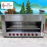 Lò nướng salamander, bếp nướng thịt dùng gas 8 họng