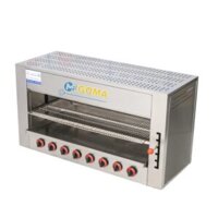 Lò Nướng Salamander Gas 8 Họng Đốt Inox SL08 GOMA