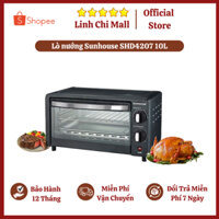 Lò Nướng SUNHOUSE 10L Đa Năng SH4207 SIÊU TIỆN LỢI, Tiết Kiệm Điện - BẢO HÀNH 12 THÁNG.