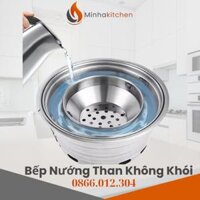 Lò Nướng Than Hoa Đặt Âm Bàn Nhà Hàng Hàn Quốc-Bếp nướng than hoa không khói hút âm tại bàn hàn Quốc