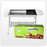 Lò nướng than inox xếp gọn ngoài trời BBQ Full Set 73x33x71cm