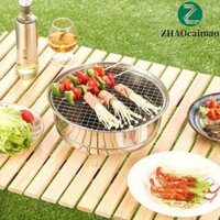 Lò nướng than ZHAOCAIMAO Phụ kiện thịt nướng bằng thép không gỉ ngoài trời