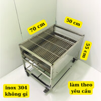 Lò nướng thịt than hoa, bếp nướng thịt gia đình, bếp nướng thịt kích thước 50 * 70 cao 55 cm