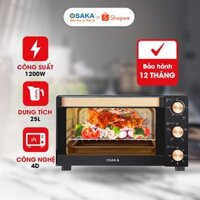 LÒ NƯỚNG THÙNG OSAKA TO25LB - CÔNG NGHỆ NƯỚNG 4D (AIR HEATING)