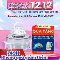 Lò nướng thuỷ tinh Sanaky 15 lít VH-158T [Nướng đối lưu]