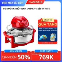 Lò nướng thủy tinh Sanaky 15 lít VH-188D