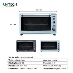Lò nướng Unitech LU-63