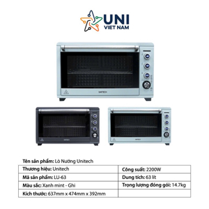 Lò nướng Unitech LU-63