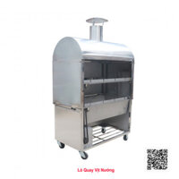 Lò nướng vịt inox 2 tầng 8 xiên quây