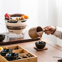 Lò Pha Trà Quanh Lò Trọn Bộ Bán Buôn Gia Dụng Nướng Ngoài Trời Bếp Than Kiểu Cũ Bếp Phụ Bình Đun Trà