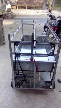 Lò quay heo kết hợp gà vịt