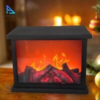 Lò Sưởi Đèn Lồng Phòng Khách Trang Trí Bàn Lửa Đèn Lồng Ngọn Lửa Đèn LED Nhấp Nháy Nhỏ Giả Lò Sưởi