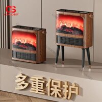 Lò Sưởi Điện Giả Lửa Thông Minh Làm Ấm Nhanh, An Toàn, Tiết Kiệm Điện