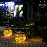 Lọ Thủy Tinh Đèn Led Treo Cây Năng Lượng Mặt Trời MT-145 led đom đóm decor lạ mắt 3m 30 hạt led - BH 1 năm - Siêu sáng