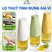 Lọ thuỷ tinh đựng dầu ăn, giấm, thiết kế nắp tự động thông minh tiện lợi nhỏ gọn dễ dàng vệ sinh