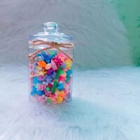 Lọ thủy tinh hình trụ gồm sao và hạc