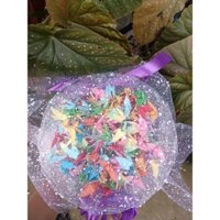 Lọ thủy tinh miệng bèo siêu xinh đựng được 1000 hạc 5x5cm hoặc 3344 sao giấy