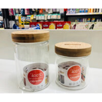 Lọ thủy tinh nắp gỗ Crystal 400*C 800ml