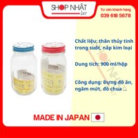 Lọ thủy tinh nắp kim loại 900ml nội địa Nhật Bản