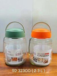 Lọ thủy tinh quai màu 5L 145000