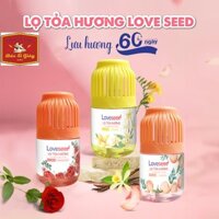Lọ tỏa hương Loveseed hương thơm tự nhiên dễ chịu khử mùi sáp thơm phòng thế hệ mới 60 ngày