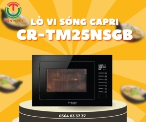 Lò vi sóng âm tủ có nướng Capri CR-TM25NSGB