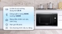 Lò vi sóng có nướng lắp âm Bosch HMH.BEL554MS0B 25 lít