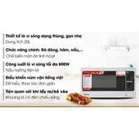 Lò vi sóng có nướng Toshiba ER-SGM20(S1)VN 20 lít ( Hàng xã kho giá rẻ bảo hành chính hãng )