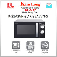 Lò vi sóng cơ Sharp R-31A2VN-S / R-32A2VN-S 23Lít 900W - Bảo hành 12 tháng chính hãng