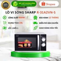 Lò Vi Sóng Cơ Sharp R-31A2VN-S (23L) Chính Hãng | Chức Năng Hâm Nóng, Nấu, Rã đông | Công suất 900 W - Bảo hành 12 Tháng