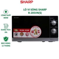 Lò vi sóng đa năng Sharp R-205VN-S - Lò cơ công suất 800W - Hàng chính hãng bảo hành 12 tháng