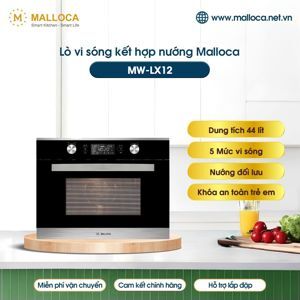Lò vi sóng kết hợp nướng Malloca MW-LX12