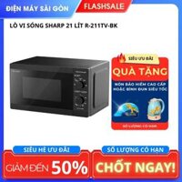 Lò vi sóng Sharp 21 lít R-211TV-BK [Nút vặn dễ dùng]