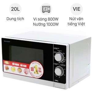 Lò vi sóng Sharp RG222VNS (R-G222VN-S) - Lò cơ, 20 lít - 800W, có nướng