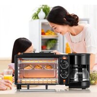 Lò vi sóng SILVER CREST 9 lít -Máy chế biến bữa sáng đa năng 3 trong 1-Máy nướng bánh mì máy pha cà phê lò nướng mini