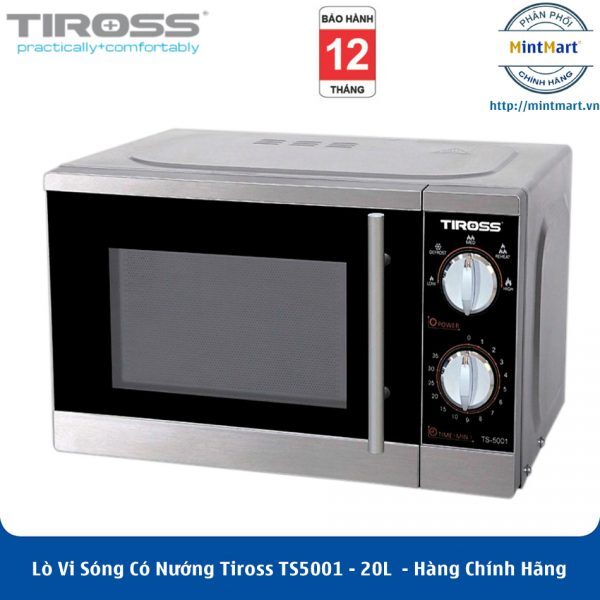 Lò vi sóng Tiross TS5001 (TS-5001)  20L (Ghi)