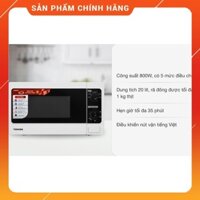 Lò vi sóng Toshiba ER-SM20(W1)VN 20 lít - Nhập khẩu Thái Lan: Cam Kết Chính Hãng, Hàng Mới Đập Hộp, Bảo Hành 12 Tháng