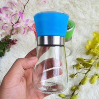 Lọ xay tiêu cầm tay siêu nhanh chỉnh được xay lớn hoặc nhuyễn bằng thủy tinh dày dặn Hủ đựng tiêu, xay muối có nắp đậy - 1 lọ