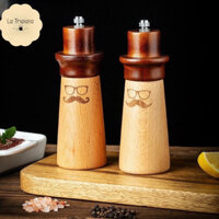 Lọ Xay Tiêu - Cối Xay Tiêu Cầm Tay Bằng Gỗ Sồi Hoặc Gỗ Óc Chó Nhập Khẩu Nhật Bản